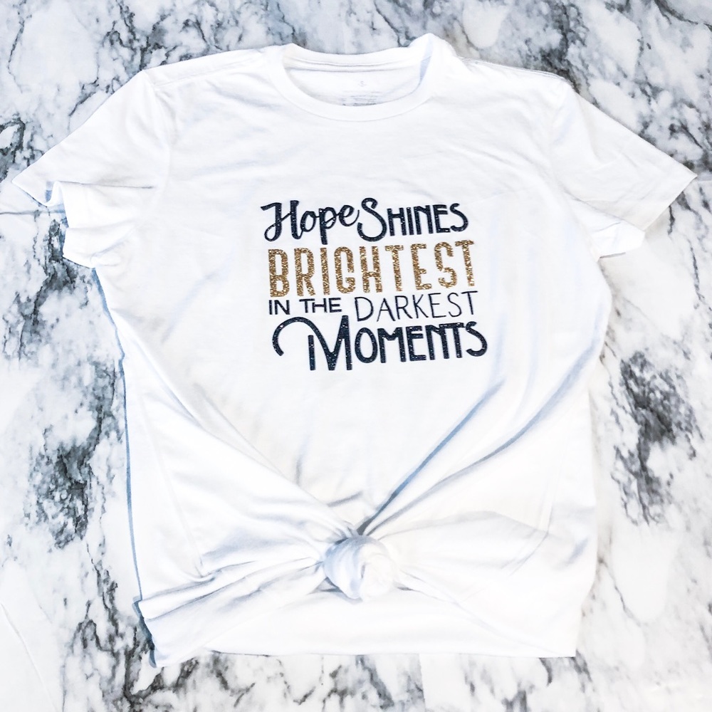 Hope Shines Bright Christian T Shirt - Picture 5 of 10